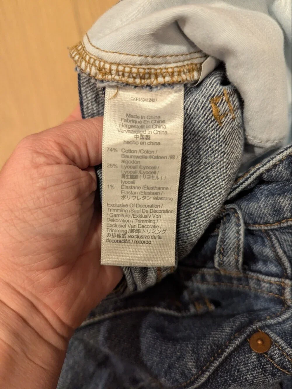 Classic High-Rise Distressed Denim Shorts - Blue Curvy Vintage Fit